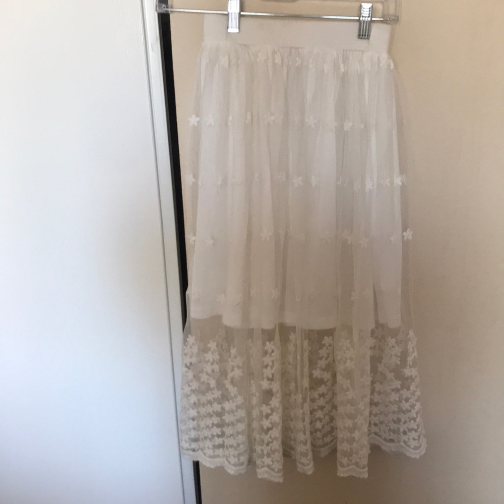 White Midi Skirt